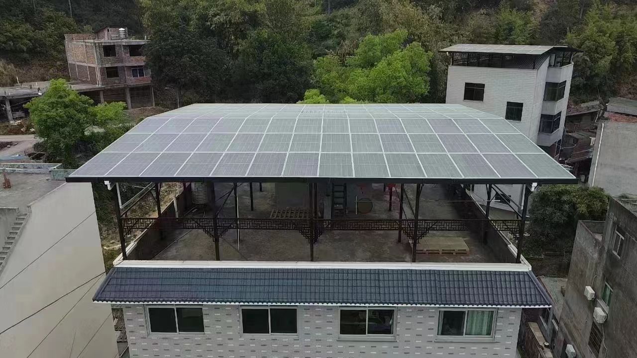 十堰15kw+10kwh自建别墅家庭光伏储能系统